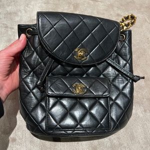 Chanel Vintage Quilted Mini Duma Backpack